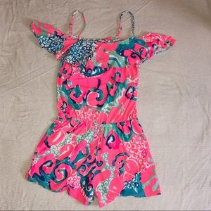 Bright colored romper